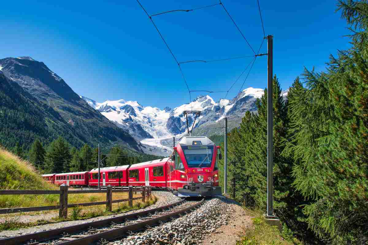 treno in corsa