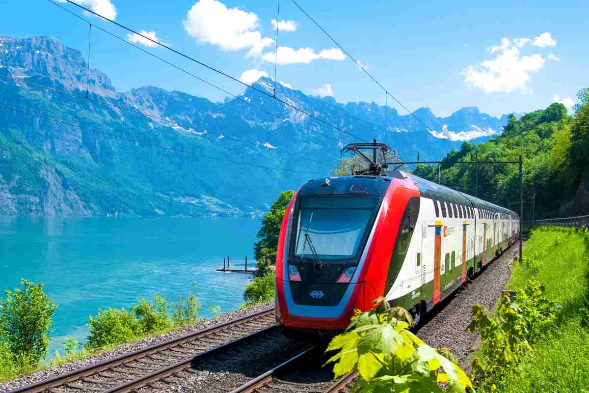 treno in viaggio