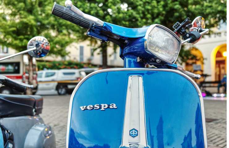 vespa blu