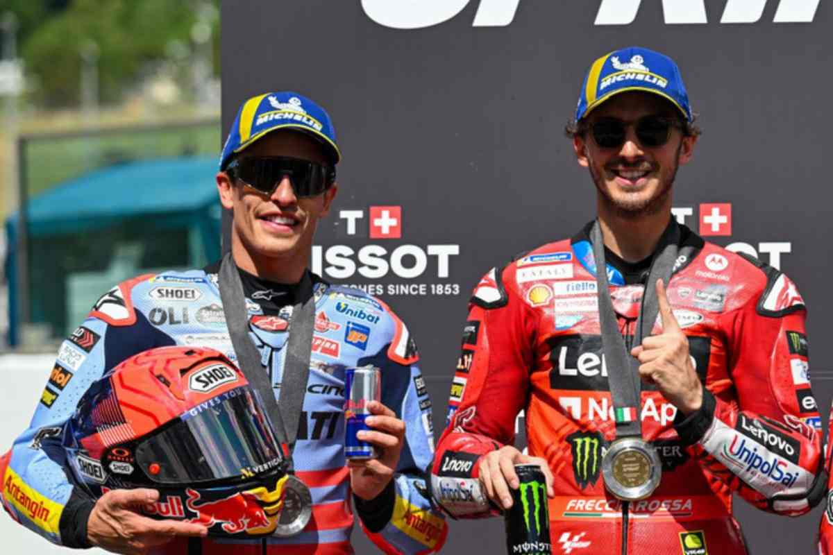 Marc Marquez e Francesco Bagnaia compagni in MotoGp 2024